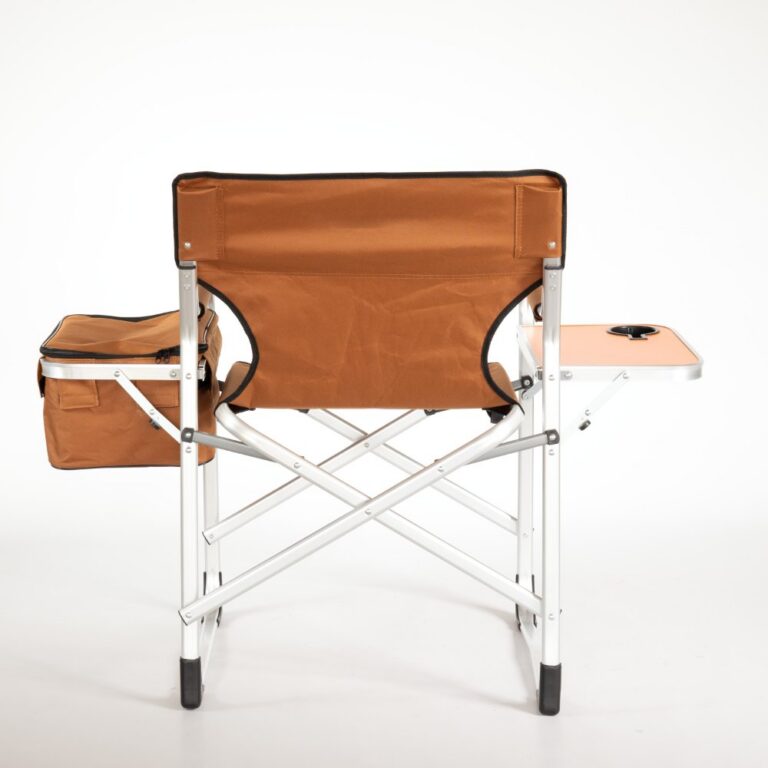Beach Chair Flat - aluminum tube Director's Chair with a Tabletop,ice bag
