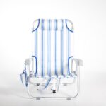 Beach Chair 5-Position Reclining Chair with Cooler Bag