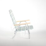 Beach Chair Folding Chair with Wooden Armrests
