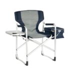 Beach Chair Flat - aluminum tube Director's Chair with a Tabletop,ice bag