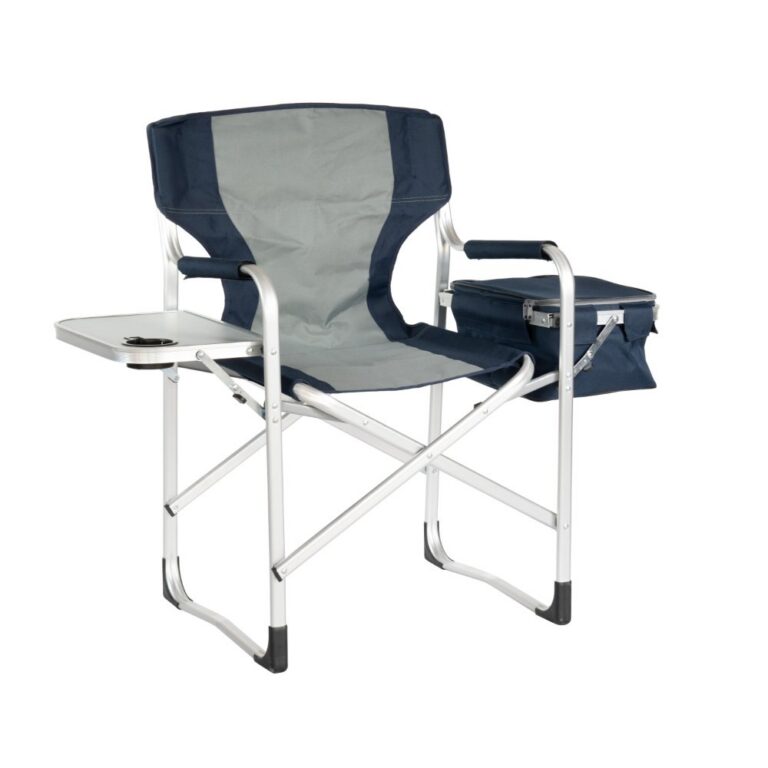 Beach Chair Flat - aluminum tube Director's Chair with a Tabletop,ice bag