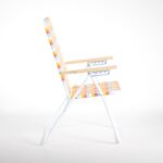Beach Chair wooden armrest five-position adjustable strap PE binding tape chair