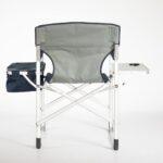 Beach Chair Flat - aluminum tube Director's Chair with a Tabletop,ice bag