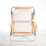 Beach Chair wooden armrest five-position adjustable strap chair