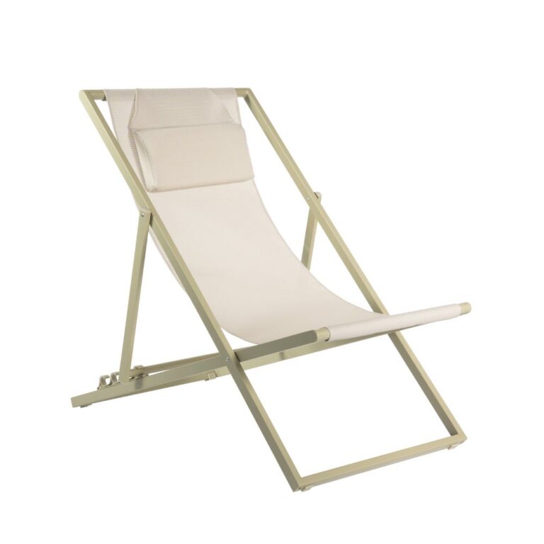 Beach Chair Folding Chair with Square Tube Frame