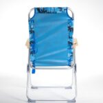 Beach Chair wooden armrest five-position adjustable strap chair