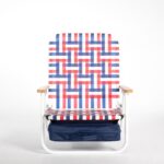 Beach Chair wooden armrest PE binding tape chair with a common bag