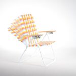 Beach Chair wooden armrest five-position adjustable strap PE binding tape chair