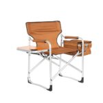 Beach Chair Flat - aluminum tube Director's Chair with a Tabletop,ice bag