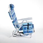Beach Chair 5-Position Reclining Chair with Cooler Bag